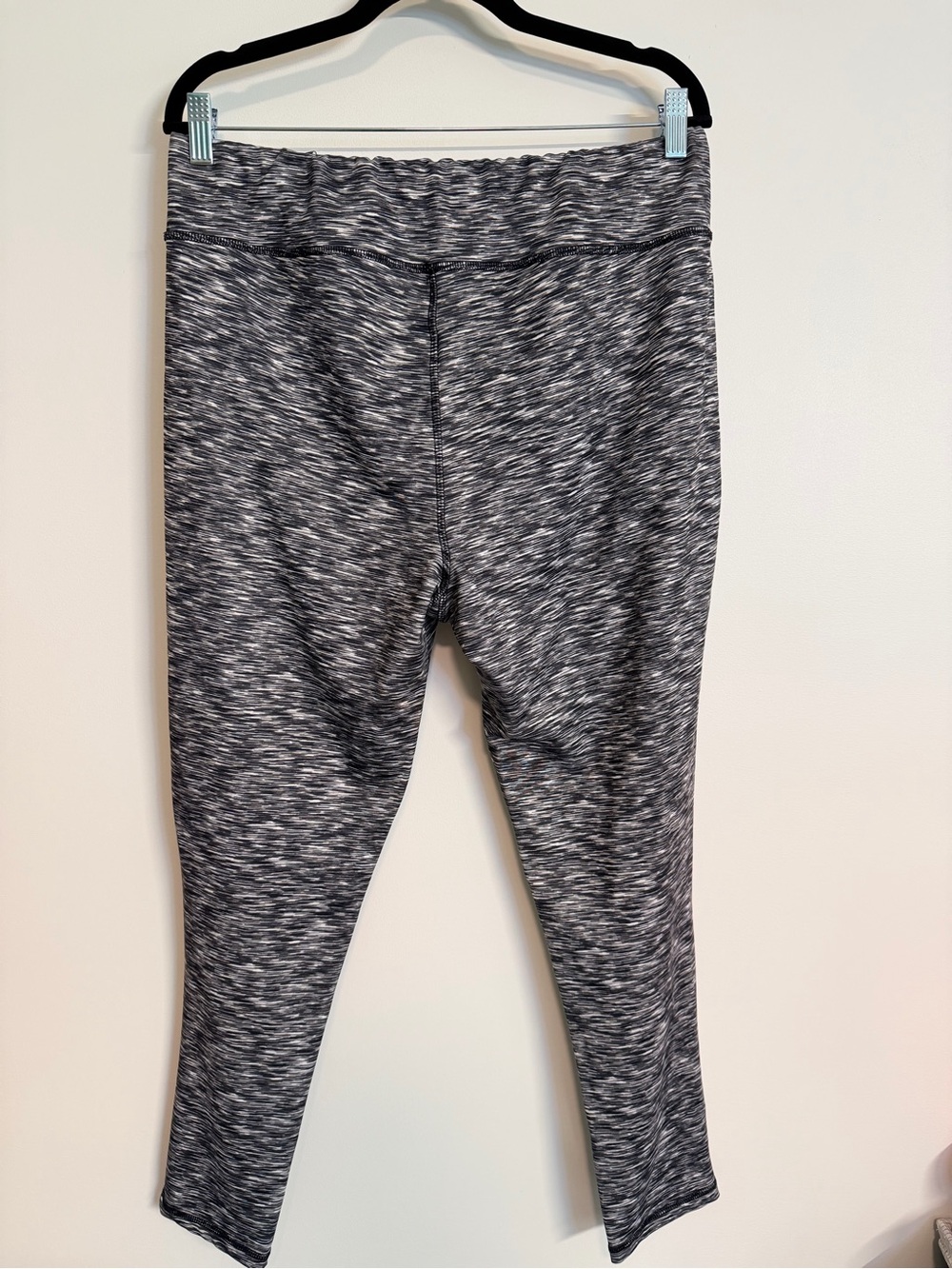 Jockey Black & White Heathered Active Leggings
